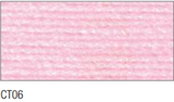Swatch of Crafter DK yarn in shade CT06 (light pink)