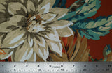 Print "Dahlia and Rosehip" from the Woodland Blooms collection, with ruler added for scale.