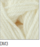 Swatch of DK with Merino yarn in shade DM3 (off white)
