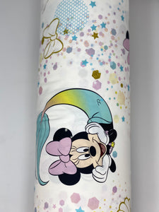 Group swatch assorted Mickey and Minnie Mouse (Licensed) printed fabrics in various styles