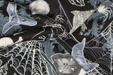 Print "Fright Night" from the Halloween Spirit collection, twisted to show drape and texture.