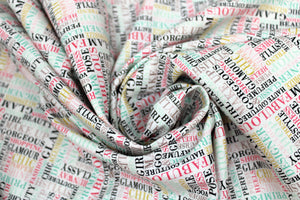 Group swatch glam themed fabrics in various styles