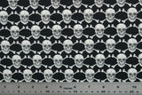 Print "Glowing Skulls" from the Halloween Spirit collection, with ruler added for scale.