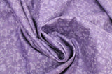 Swirled swatch hydrangea themed fabric in Small Purple Hydrangeas