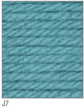 Swatch of Amazon Super Chunky yarn in shade J7 (pale medium blue)