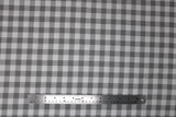 Flat swatch fabric in Grey & White Plaid