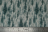 Print "Juniper Pine" from the Woodland Blooms collection, with ruler added for scale.