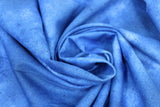 Swirled swatch marbled solid fabric in blue