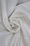 Swirled swatch slubbed linen in off white