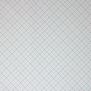 Square swatch bee backgrounds fabric (white fabric with teal grid lines solid squares with 4 squares within separated by dotted line, each square with a tiny dot in the center)