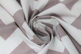Swirled swatch charon fabric (white fabric with thick grey chevron lines)