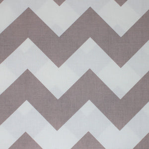 Square swatch charon fabric (white fabric with thick grey chevron lines)