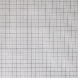 Flat swatch my heritage fabric (off white fabric with tiny grey grid lines allover and larger black square grid lines layered overtop)