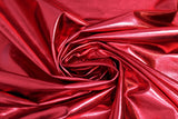 Swirled swatch red fabric (red fabric with metallic effect)