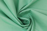 Swirled swatch of cotton solid in mint