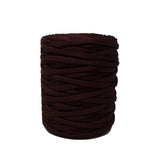 Macrame cord roll in burgundy (dark purple wine)