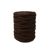 Macrame cord roll in dark brown