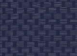 Square swatch textured vinyl (striped texture with vertical rectangle solid blocks) in shade blue