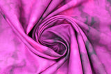 Swirled swatch misty fabric (light to dark magenta purples and black fabric in misty cloud like pattern/form)