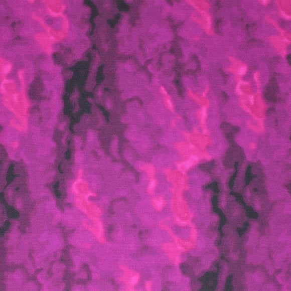 Square swatch misty fabric (light to dark magenta purples and black fabric in misty cloud like pattern/form)