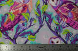 Print "Night Owl" from the Moon Garden collection, with ruler added for scale.