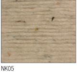 Swatch of Norske Lightweight Chunky yarn in shade NK05 (beige/neutral shade with tweed like flecks)