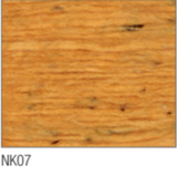 Swatch of Norske Lightweight Chunky yarn in shade NK07 (medium yellow with tweed like flecks)