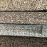 Group swatch weathered look polyester fabric in various shades