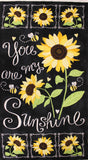 Full swatch you are my sunshine panel (bees, sunflowers)