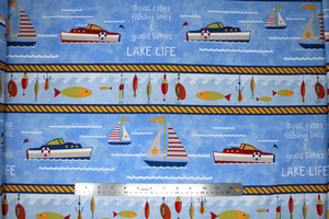 Group swatch lake themed panels in various styles