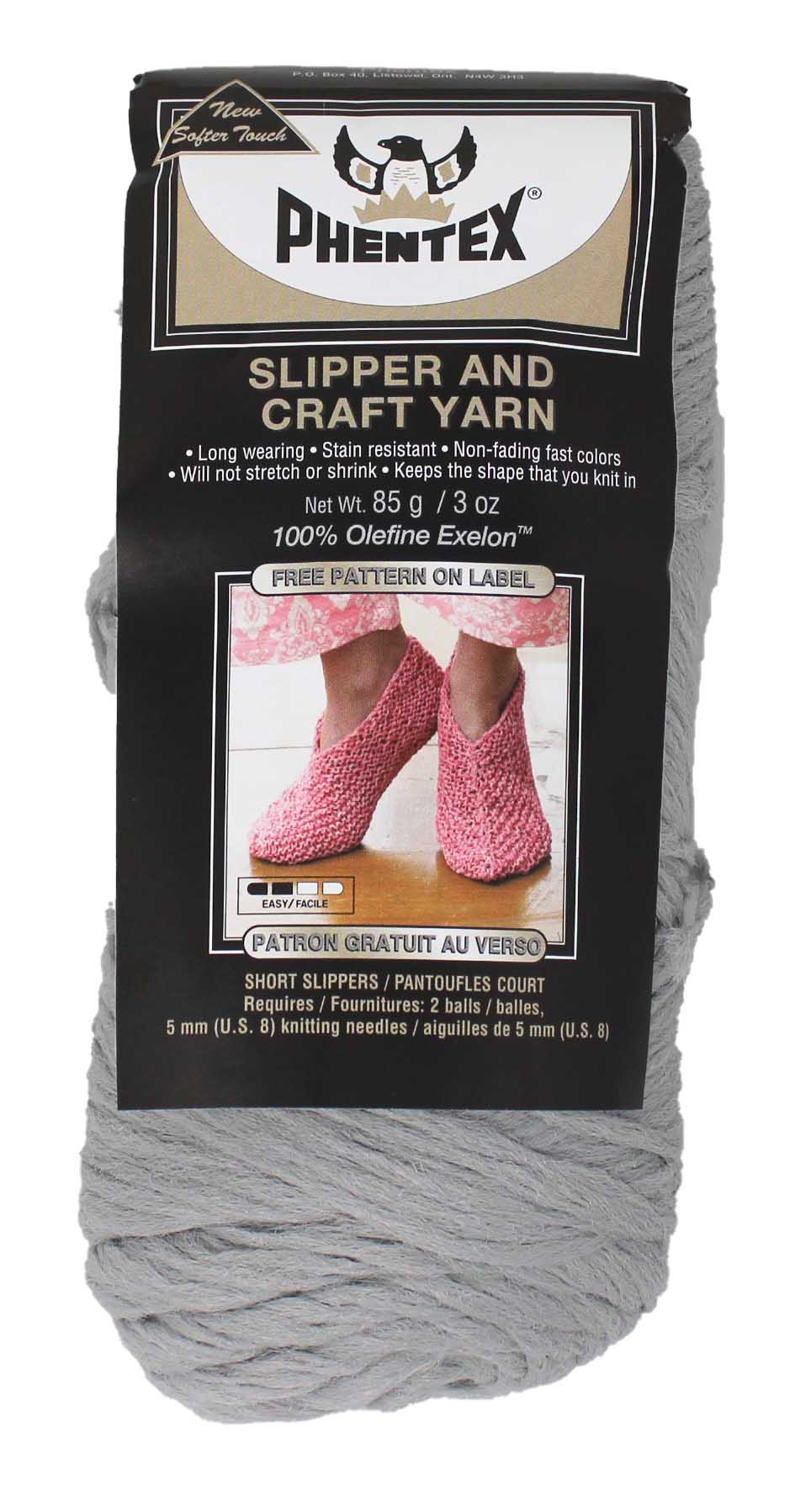 Phentex Yarn Phentex Slippers Knitting Pattern Original Phentex