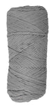 Ball of Phentex Slipper and Craft Yarn out of packaging (pewter)