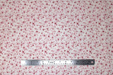 Flat swatch fabric in Pink Flowers
