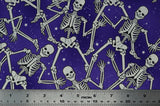 Print "Purple Skeleton Crew" from the Halloween Spirit collection, with ruler added for scale.