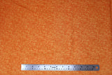 Flat swatch fabric in Impressions Moire (orange)