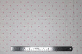 Flat swatch tiny florals fabric in white with flowers