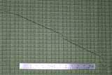 Flat swatch tiled print fabric in lenten rose (dark/green)