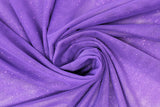 Swirled swatch purple fabric (sheet purple fabric with sparkles)
