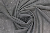 Swirled swatch charcoal fabric (dark grey sheer fabric with sparkles)