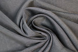 Swirled swatch black sheer fabric with subtle sparkle/sheen look effect
