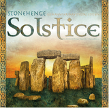 "Stonehenge Solstice" text Collection Poster (Celtic style side borders and text over sunset Stonehenge scene)