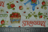 Strawberry Garden - 44/45" - 100% Cotton