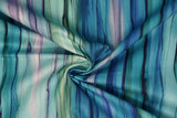 Print "Stripe" from the Whale Song collection, twisted to show drape and texture.
