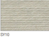 Swatch of Supreme Baby yarn in shade SY10 (pale grey shade)
