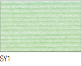 Swatch of Supreme Baby yarn in shade SY1 (pale green shade)