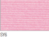 Swatch of Supreme Baby yarn in shade SY6 (pale medium pink shade)
