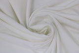 Swirled swatch white spandex fabric